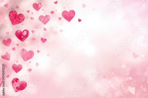 Mother's Day and Valentine's Day Pink Heart Decorations