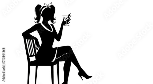 Sipping a cocktail in the dark