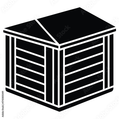 storage unit icon vector icon