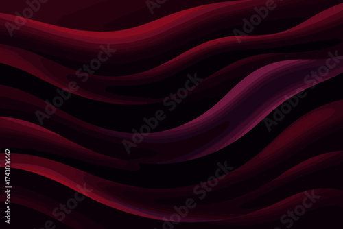 Vector shine black velvet gradients waves glowing gradient red soft wine illustration