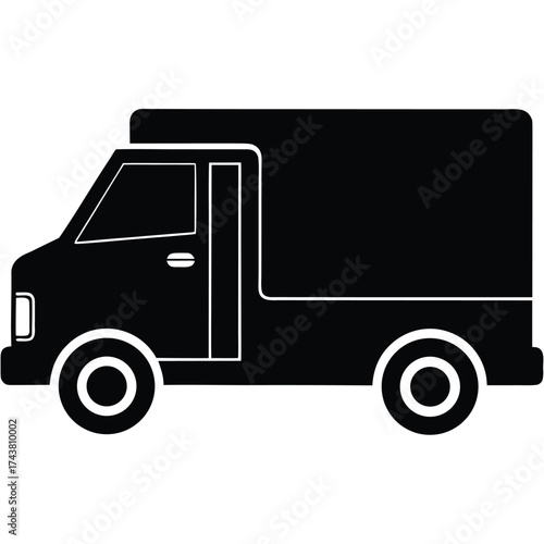 delivery truck vector icon