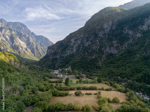 Albania Mountains Farming Land