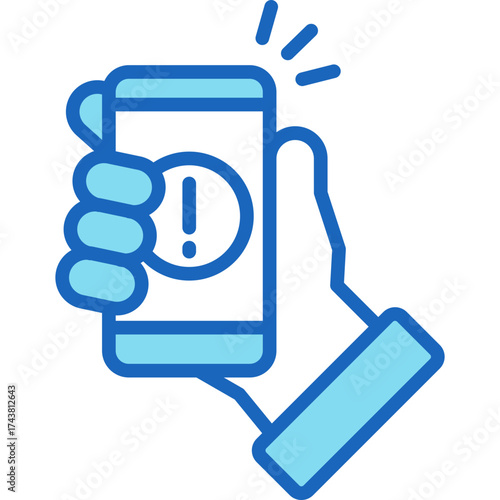 Scam Awareness blue icon