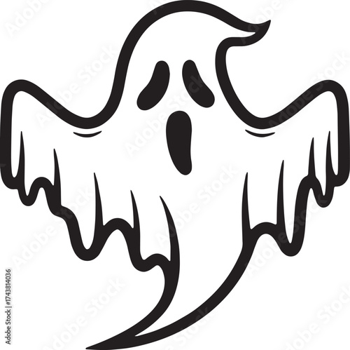 vector illustration of a cartoon octopus