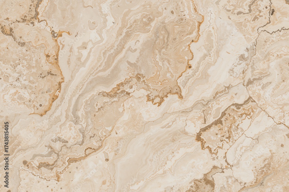 Obraz premium Beige travertine marble ideal for digital ceramic applications