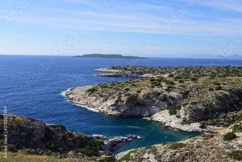 View of the Attica coast near Varkiza, Greece