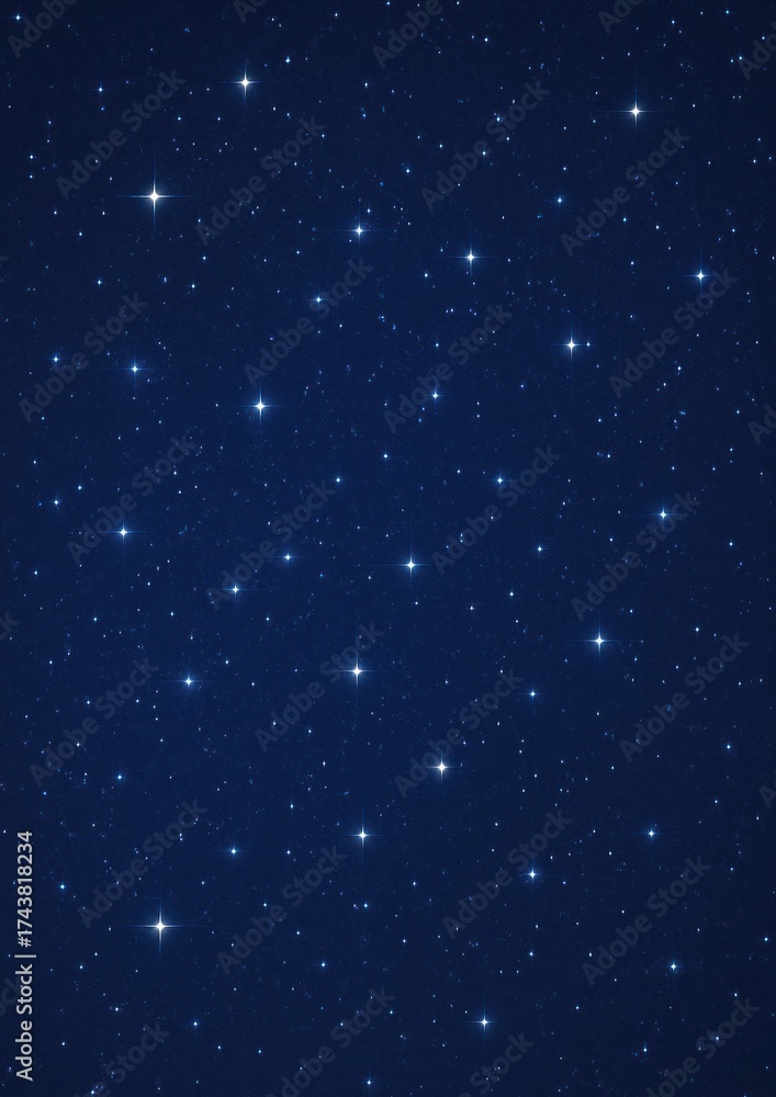Obraz premium Starry night sky illustration