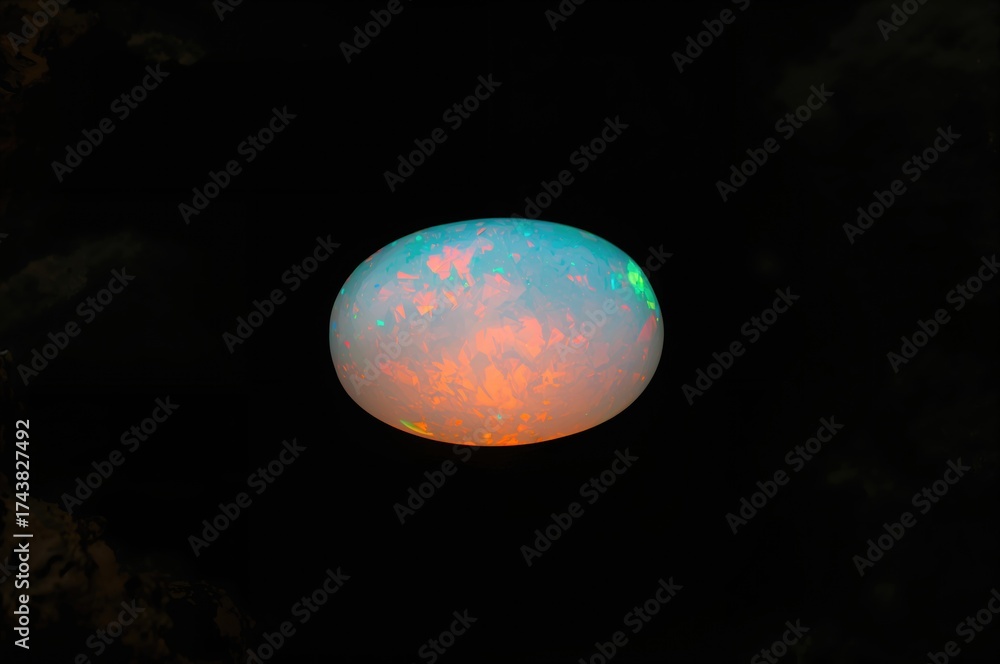 Fototapeta premium Loose Natural Opal Gemstone from Ethiopia