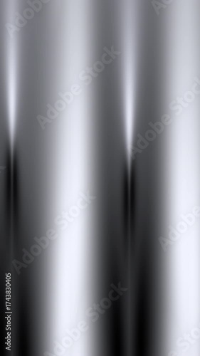 gradient white and black Vertical hiny metallic gradient texture in black and silver tones with smooth vertical reflections, creating a sleek and futuristic chrome-like appearance.