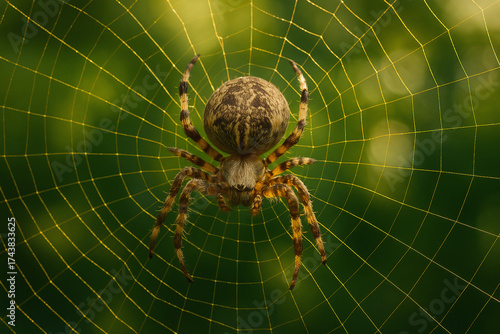 Golden threads of opportunity — a quiet hunter waits for his fortune to move.