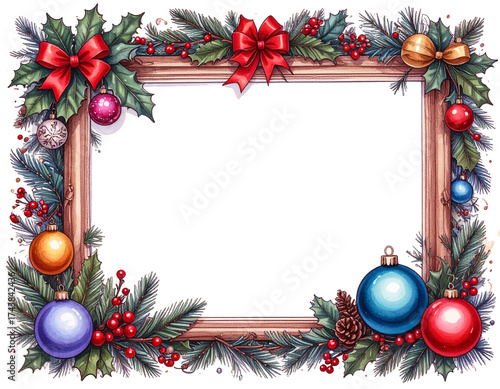 クリスマスの飾りフレーム