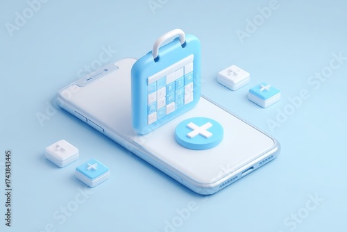 Digital healthcare system and electronic patient registration. Online medical appointment booking concept. 