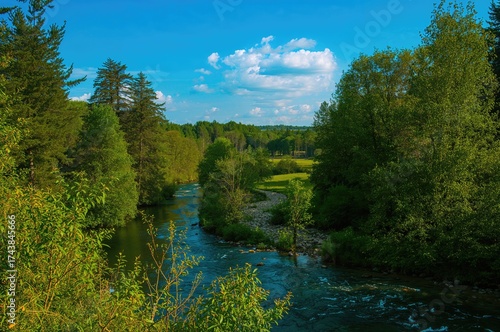 Fototapeta Naklejka Na Ścianę i Meble -  River Krutynia in the Mazury region