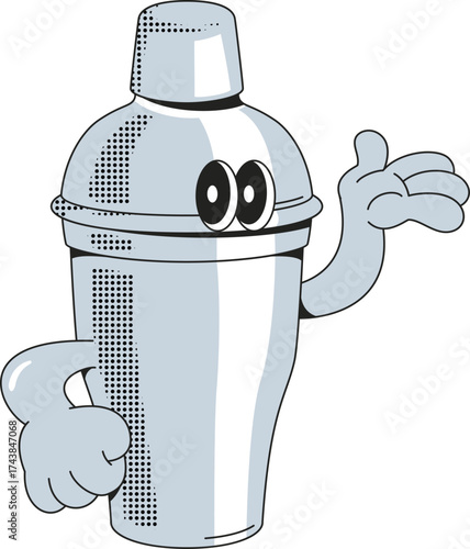 Retro Shaker Mascot