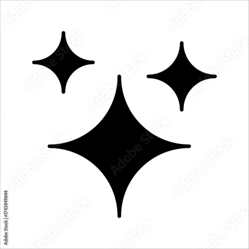 clean surface Icon. Symbol isolated white background. vector illustration. color editable.