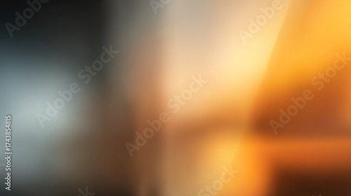 Soft blurred gradient background blending dark gray and warm orange light, abstract pumpkin tone reflection, clean elegant layout with wide copy space.