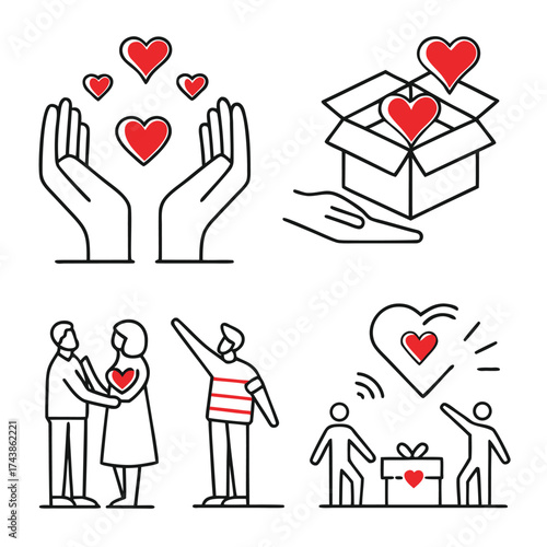 Love, Giving, And Connection: Family, Friends, And Heartfelt Gifts In A Warm, Caring Scene