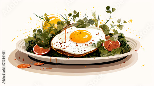 Zen Breakfast Vector