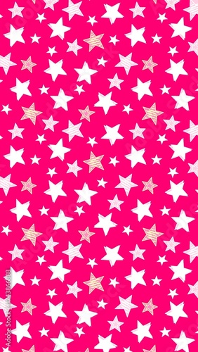 aesthetic star pink wallpaper background illustration