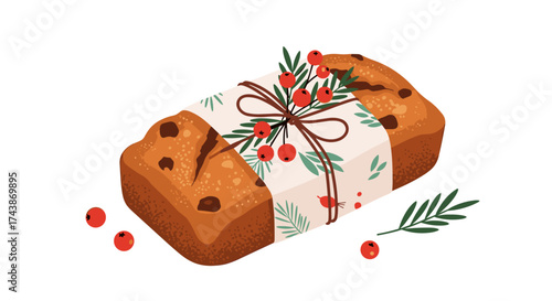 Deliciously moist chocolate chip loaf cake perfect for any holiday gathering or special occasion.