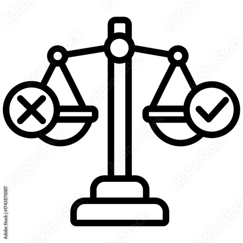 Ethics line icon