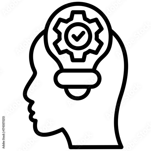 Initiative line icon