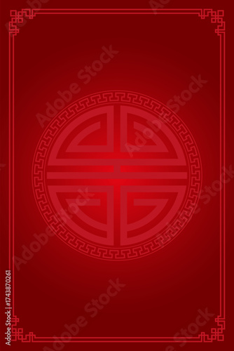 Vector tradition Chinese, tibet knot Composition. Cover, invitation, template, background. Vector illustration