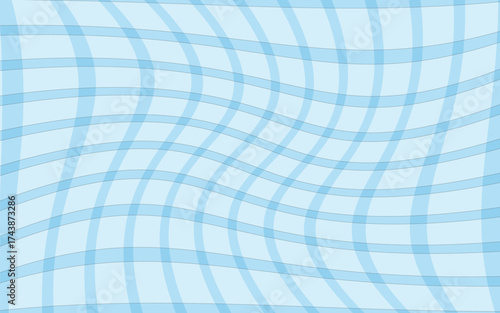 Abstract Blue Grid: A mesmerizing display of undulating lines in various shades of blue forms an captivating visual.