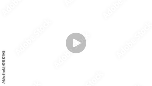 A gray play button icon on a transparent background, representing the action to start or play media content