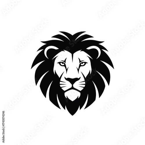 Stylized lion head logo