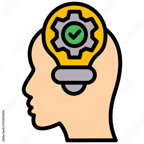 Initiative lineal color icon