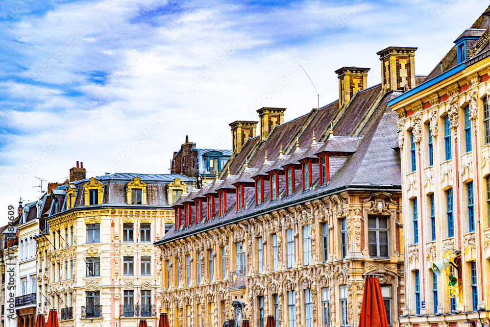Fototapeta premium Lille city north of France downtown