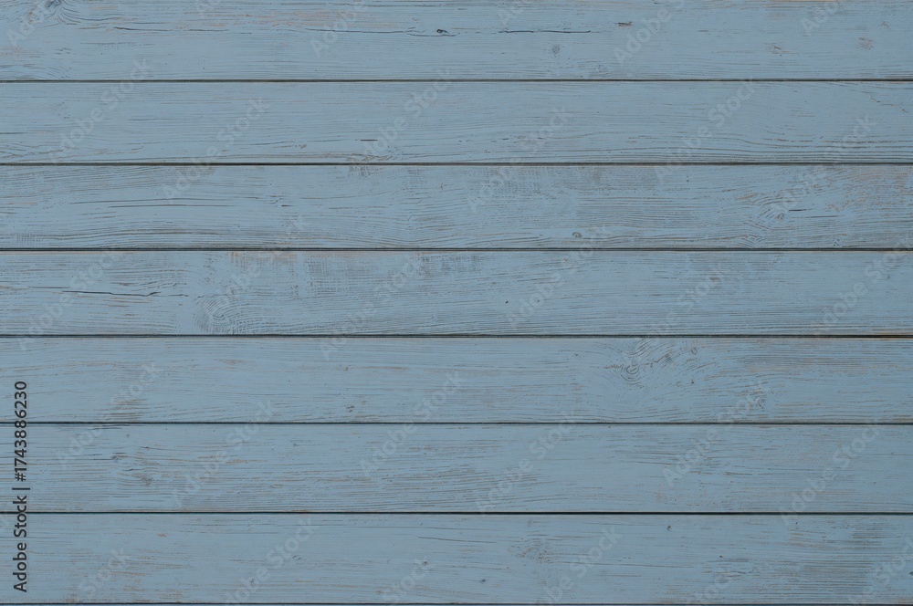 Obraz premium Wooden plank wall showing remnants of paint