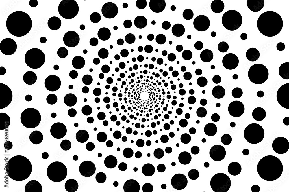 Obraz premium Halftone Dot Pattern Gradient Sunburst Retro Pop Art Vector Design
