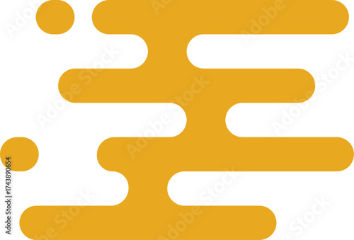 Oriental Decorative Ornament Element in Minimal Style