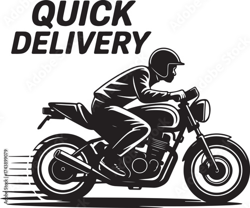 Fast delivery motorcycle offers speedy transport