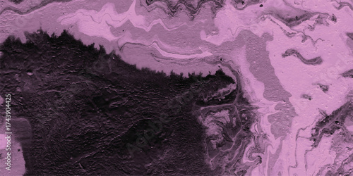 Textured abstract background with swirling patterns of dark purple and light pink, resembling marbled paper or fluid art with a rough surface