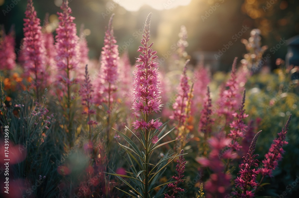 Obraz premium Summer wildflower in a vibrant garden setting