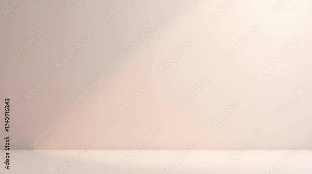 custom made wallpaper toronto digitalSoft Light Illuminates a Blank Pale Wall and Empty Floor for Product Presentation and Design Projects