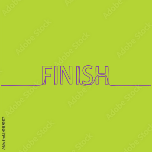 Bright green with a neon purple