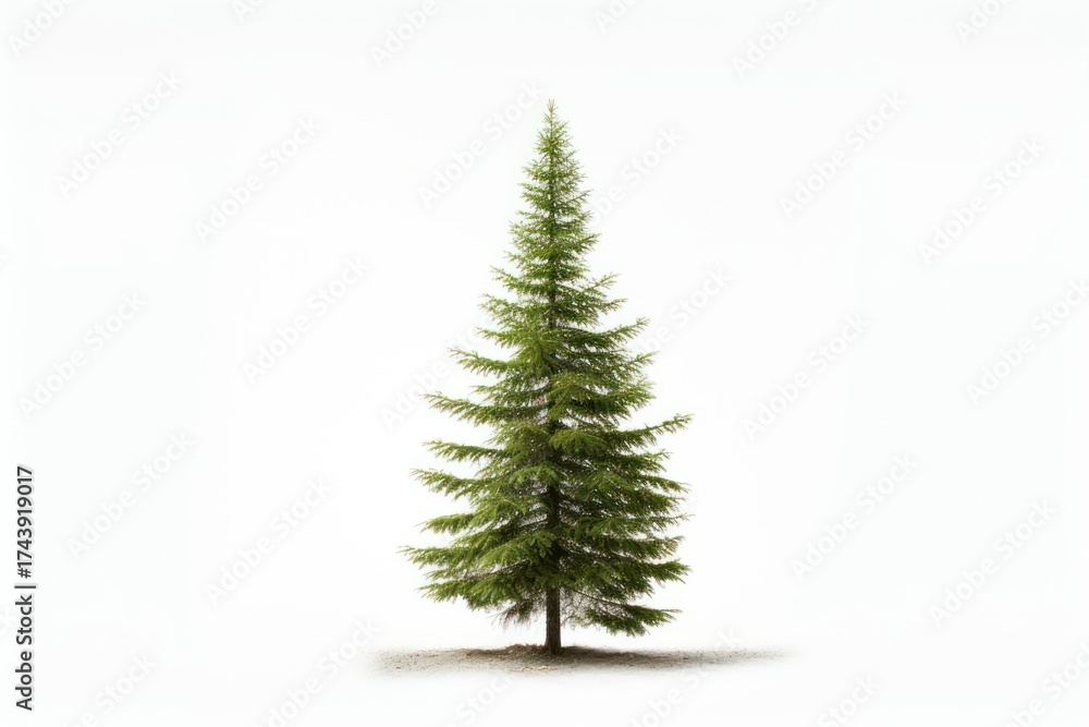 Obraz premium Rocky mountain douglas-fir tree spruce plant white.