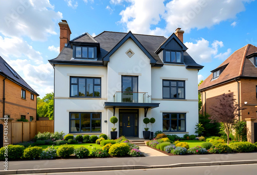 Wallpaper Mural New English Estate attractive garden, neat street, UK. Torontodigital.ca