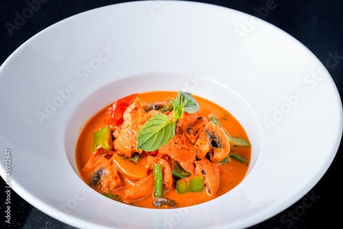  Authentic Thai Red Curry with Chicken and Vegetables