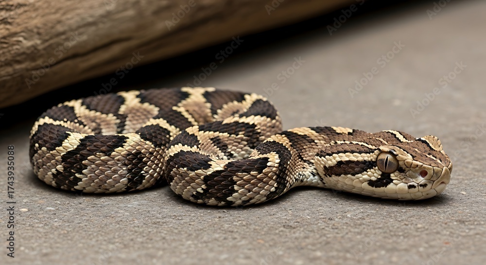 Obraz premium Small Snake on Ground.