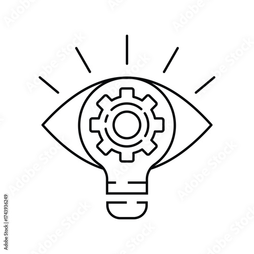 Strategic Vision Vector Icon Or Logo Illustration