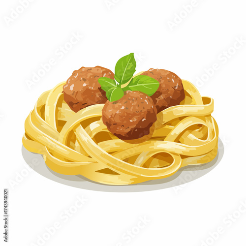 Pasta mit Fleischbällchen