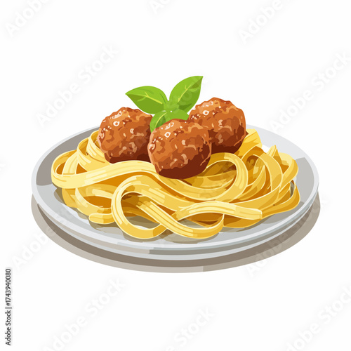 Pasta mit Fleischbällchen