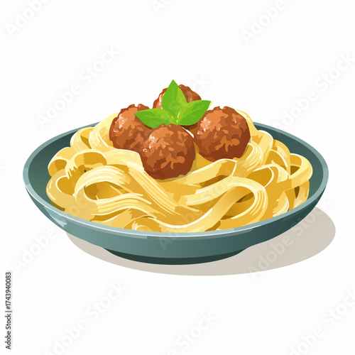 Pasta mit Fleischbällchen