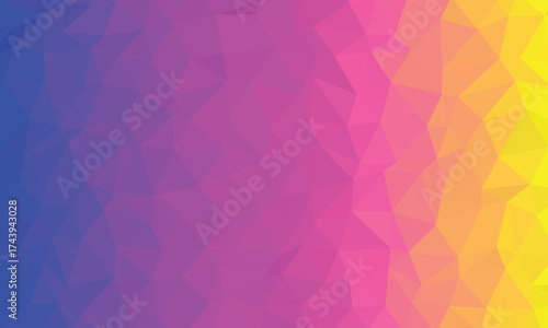 Abstract low poly geometric shapes design
