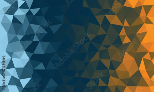 Abstract geometric low poly design with vibrant colors